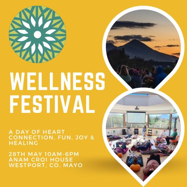 Sun 28th May - Lake Shore Wellness Festival - Anam Croi House, Westport, Co. Mayo
