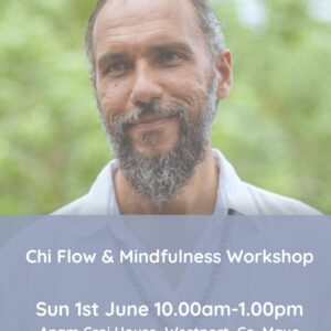 Sun 1st June 10am-1pm, Chi Flow Workshop with Brazilian Guest Facilitator Dharmamitra, Westport, Co. Mayo